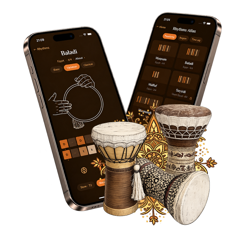 Darbuka Companion app screenshot